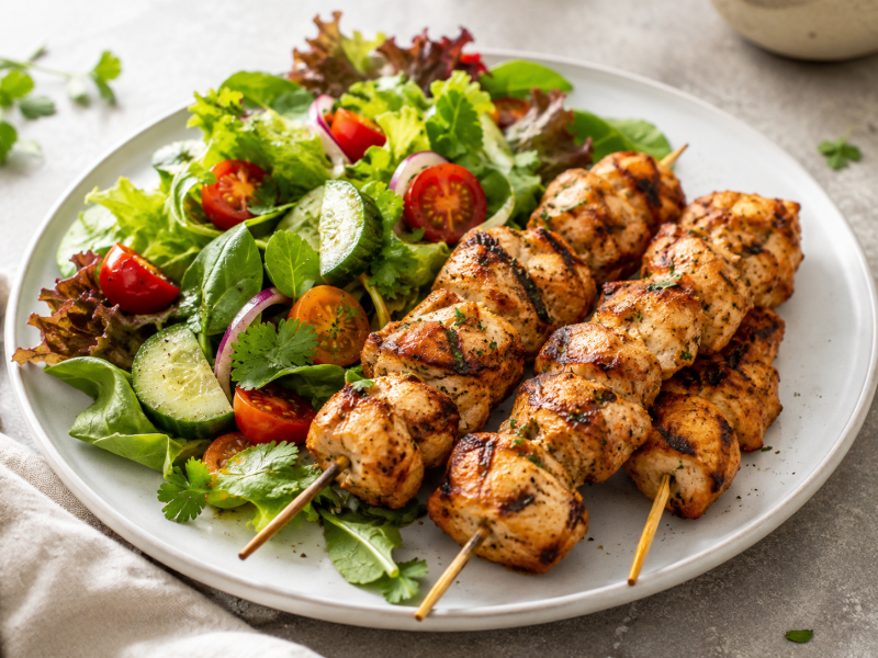 Fit Tavuk Şiş ve Salata