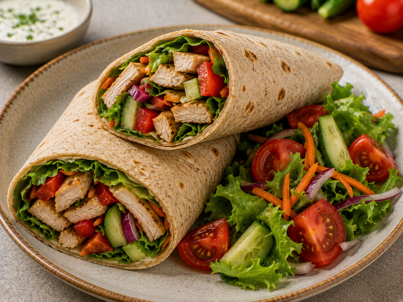 Sebzeli Tavuk Wrap