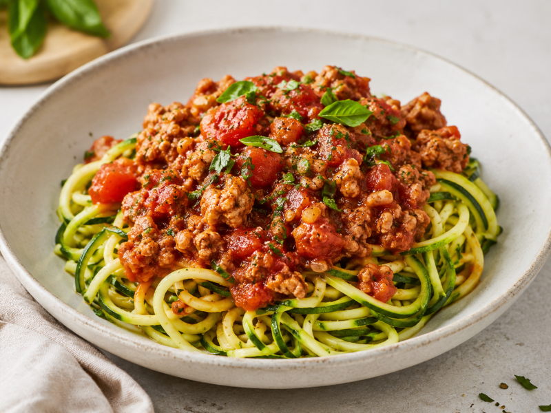 Kabak Spagetti ve Hindi Sos