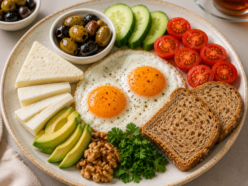 Sucuksuz Fit Kahvaltı Menüsü