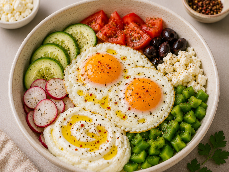 Karışık Sebzeli Kahvaltı Bowl