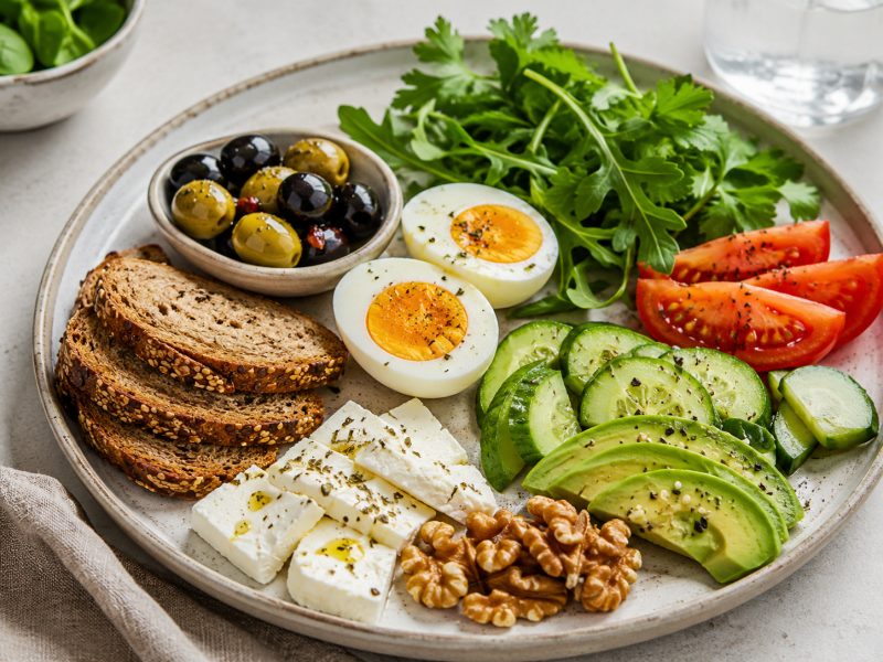 Reçelsiz Fit Kahvaltı Tabağı