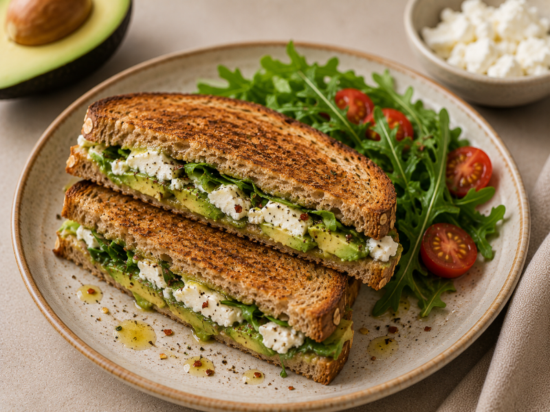 Keçi Peynirli Avokado Tost