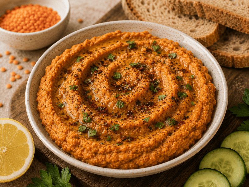 Kahvaltılık Mercimek Ezmesi