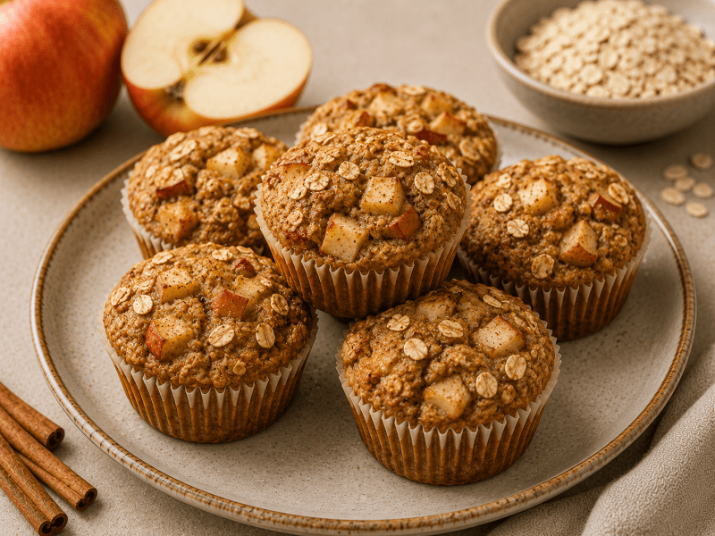 Yulaflı Elmalı Muffin