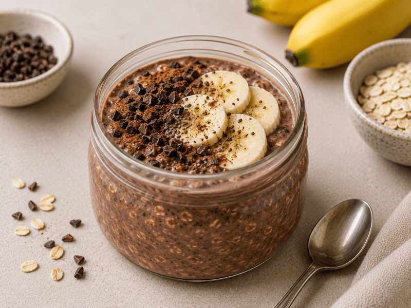 Kakaolu Muzlu Overnight Oats
