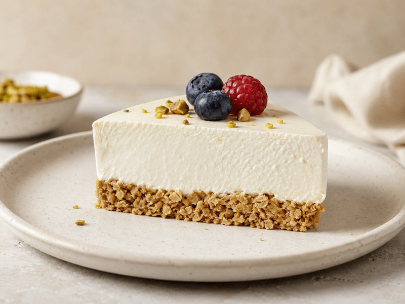 Fırında Fit Cheesecake