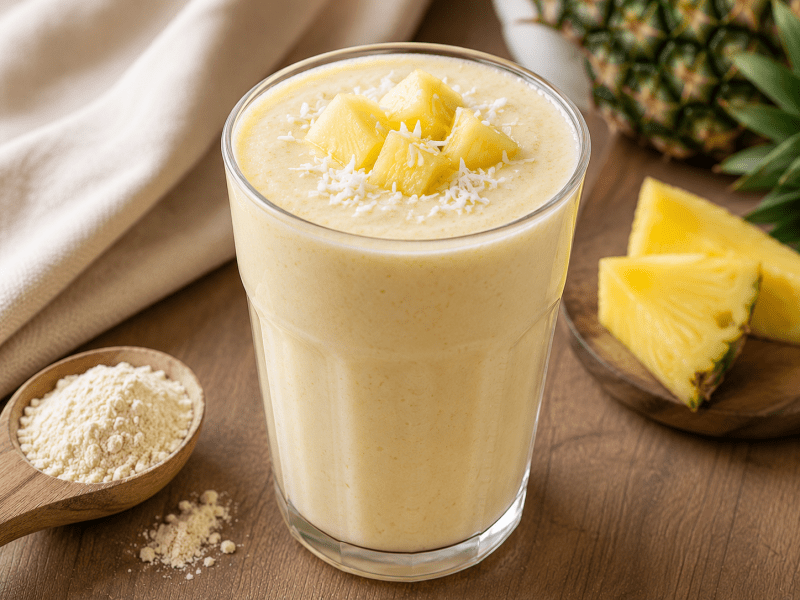 Proteinli Ananas Smoothie