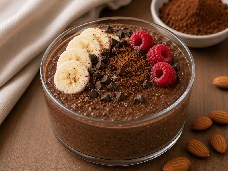 Vegan Çikolatalı Protein Puding