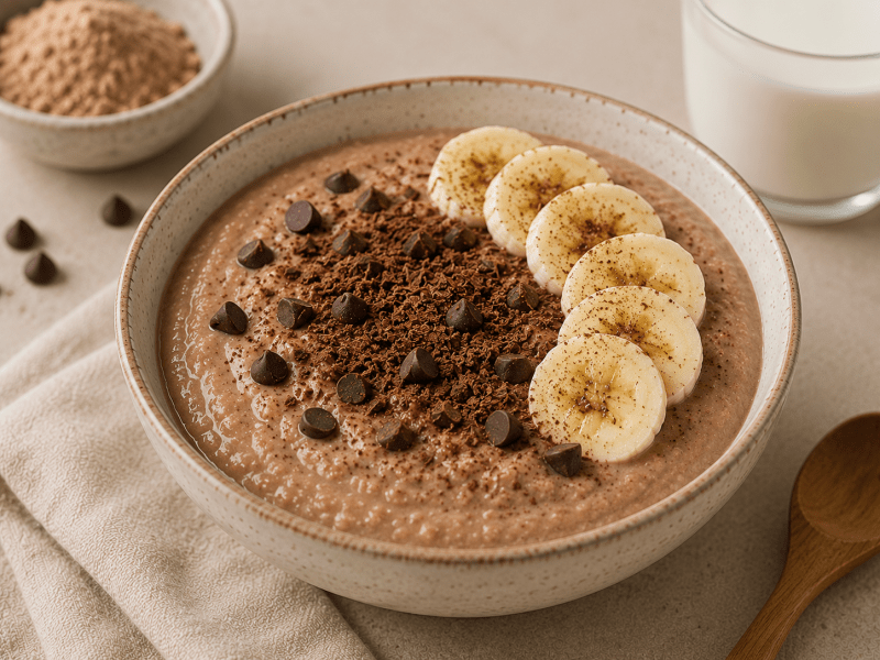 Glutensiz Kakaolu Pirinç Puding