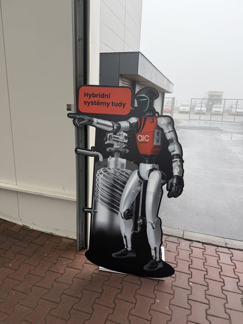 Robot G1 na stánku – detail