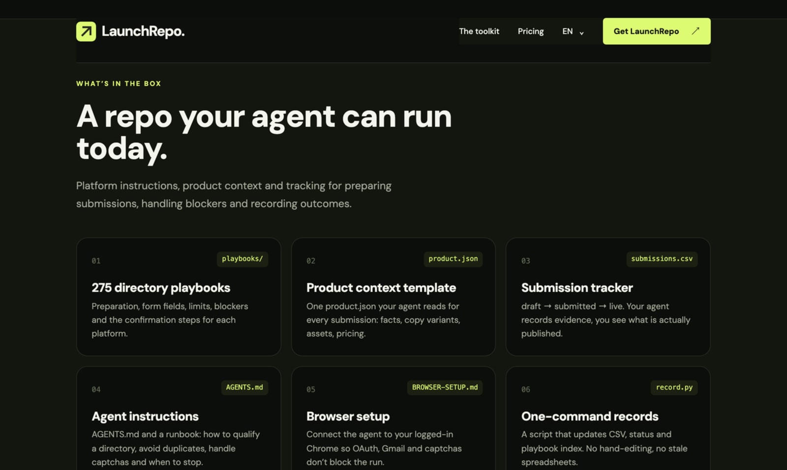 LaunchRepo screenshot on IndieTools