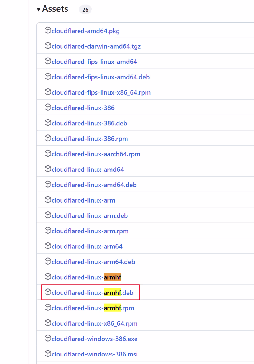 cloudflare-tunnel-armhf