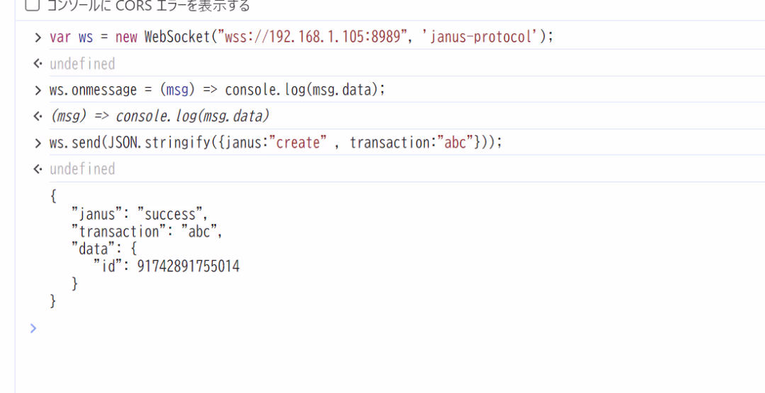 janus-install-websocket-testcode