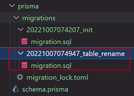 prisma-rename-table