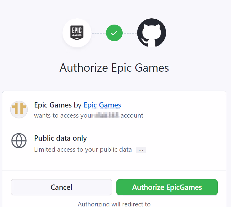 send-to-unreal-github-authorizeepicgames