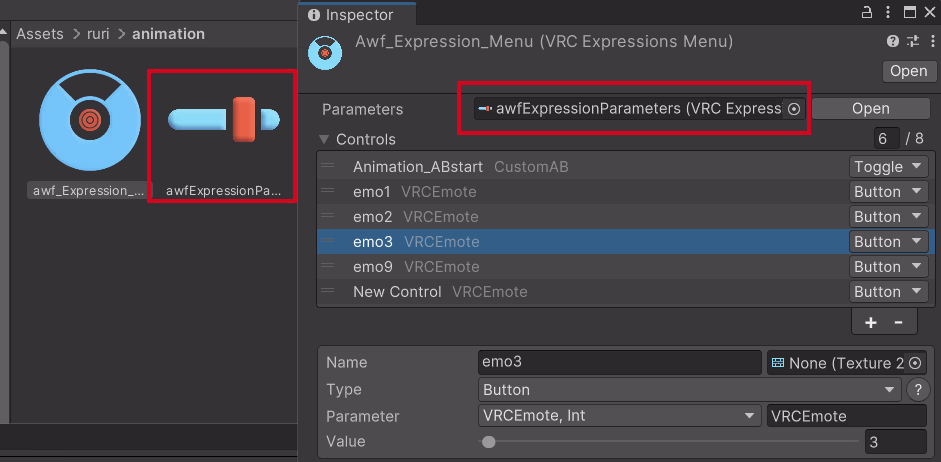 unity-vrchat-playanimation-expression-menu-add