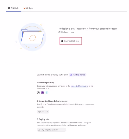 cloudflare-connectgit
