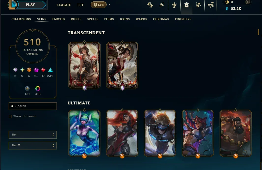 selling my acc3 — League of Legends image 1