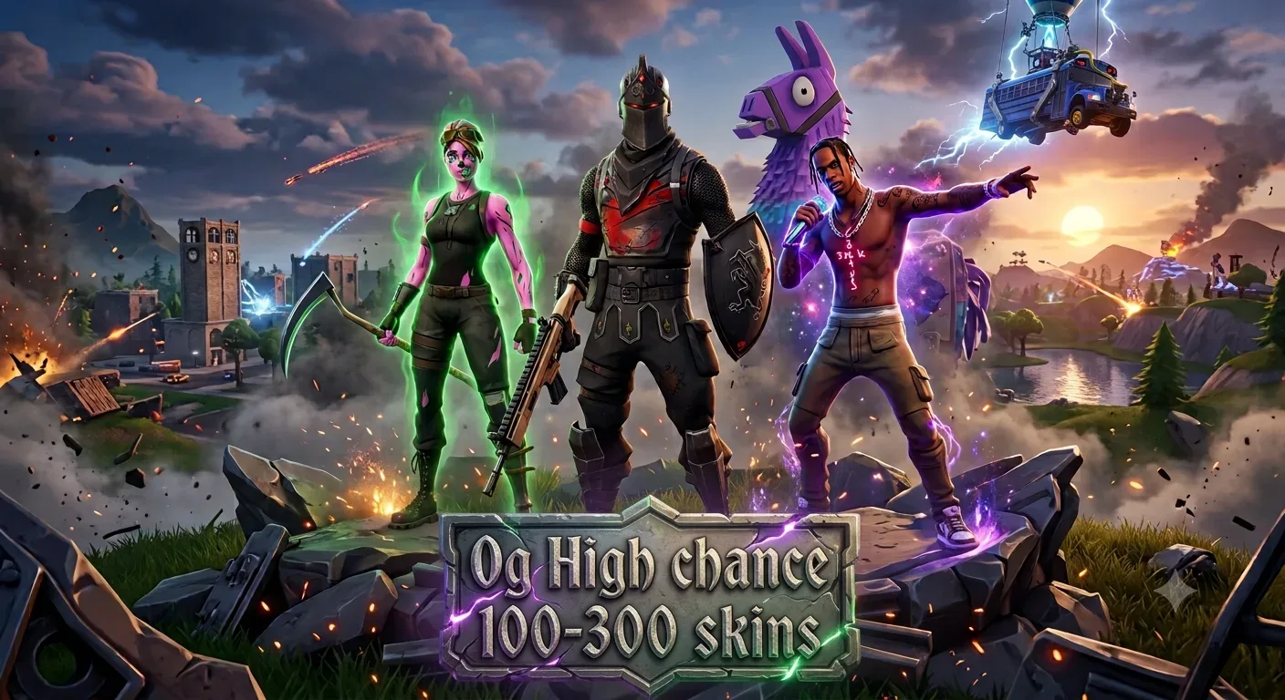 🎮 Fortnite Mystery Account | 100–300 Skins | Full Access | All Platforms 🔥 — Fortnite image 1
