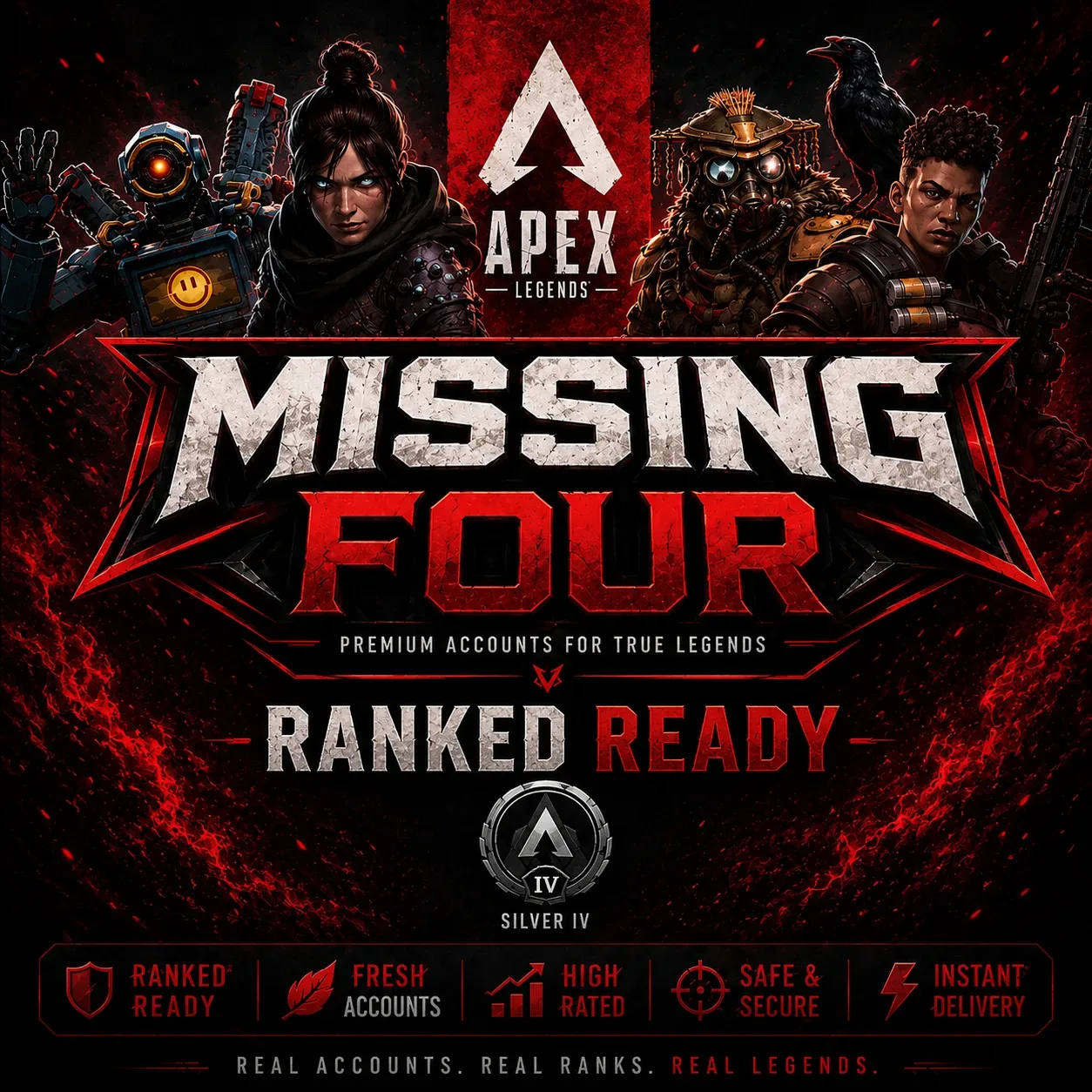Apex Legends Account EA | Level 20 | Smurf | Silver | 20+ Apex Packs | Full Access | Instant Delivery — Apex Legends image 1