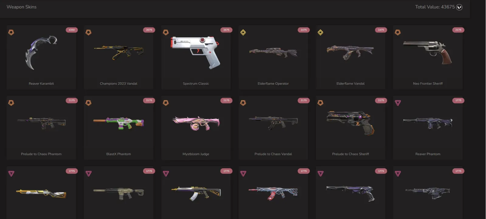 Valorant EU PC Level 499 | 74 Skins | 45k+ VP | Full Access — Valorant image 2