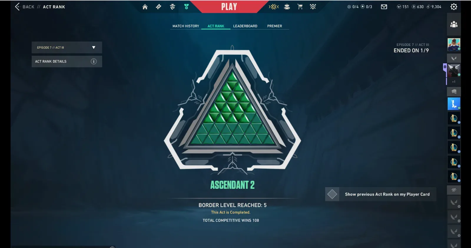 VALORANT ACCOUNT FOR SALE - ASCENDANT | PEAK ASCENDANT 2| STACKED + FULL ACCESS — Valorant image 4