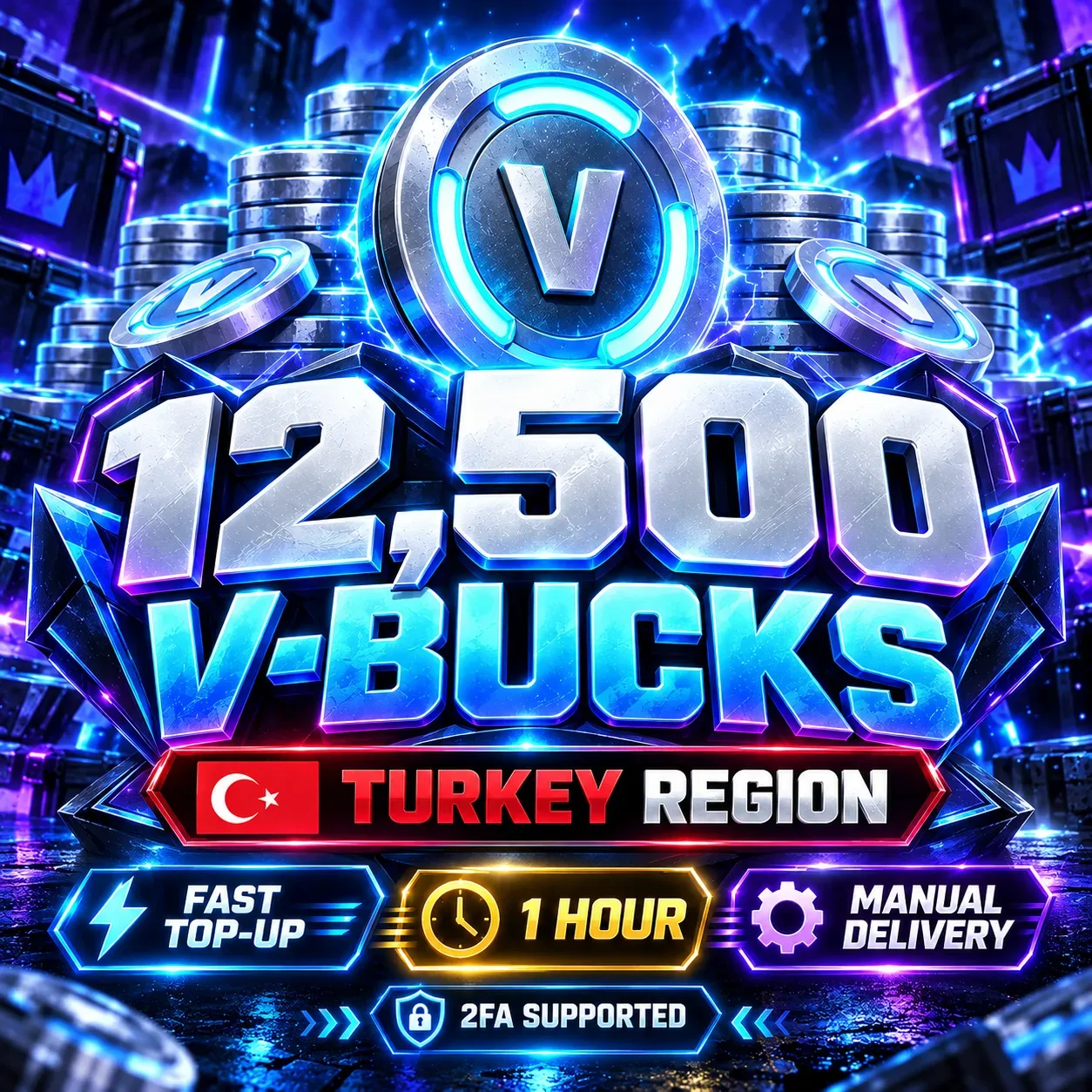 12,500 V-Bucks | TURKEY 🇹🇷 | Fast Top-Up — Fortnite image 2