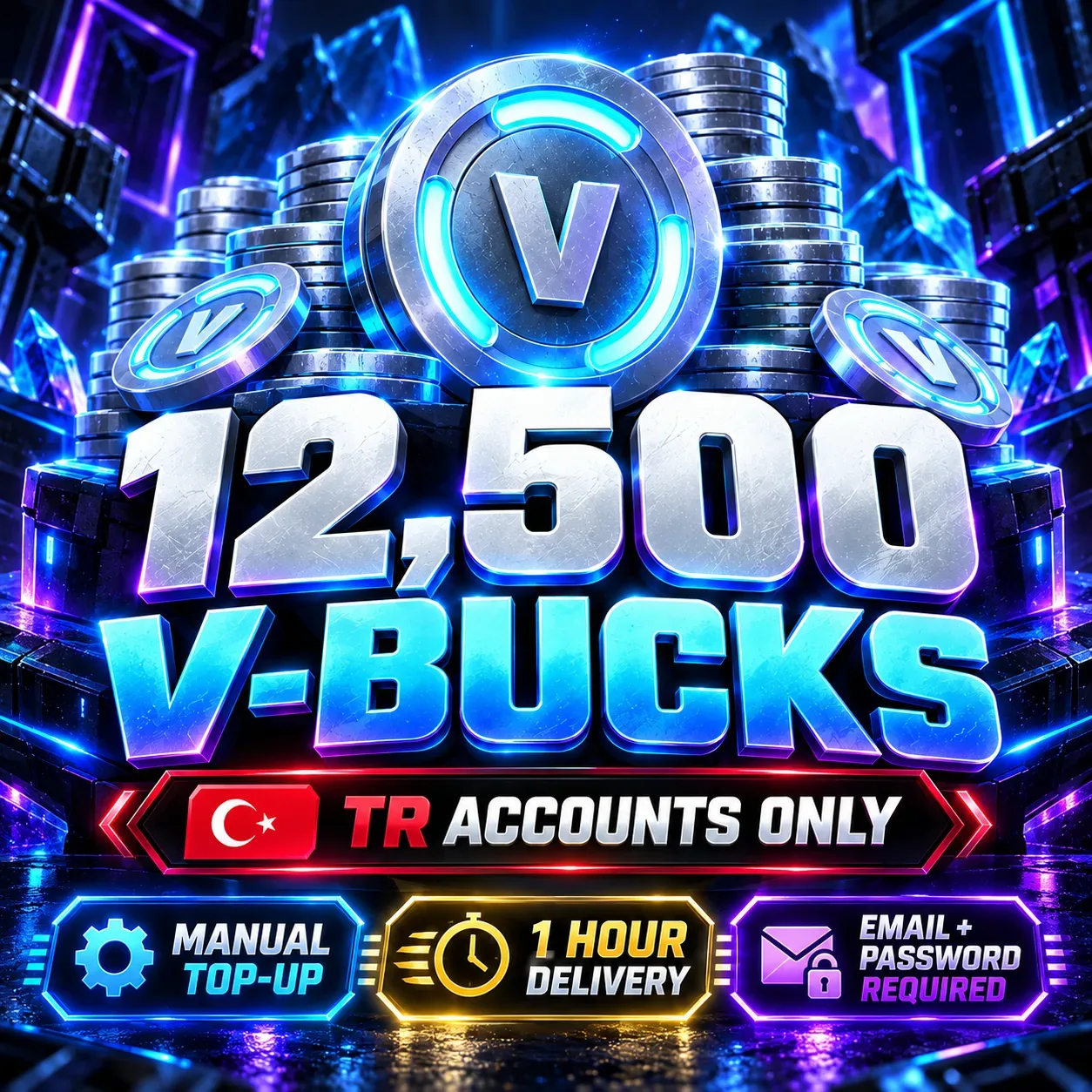 12,500 V-Bucks | TURKEY 🇹🇷 | Fast Top-Up — Fortnite image 4