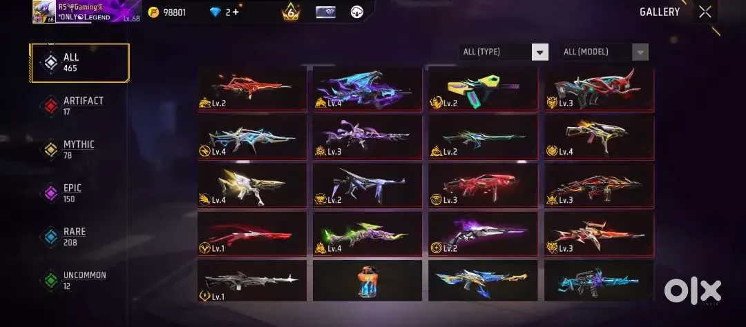 6 prime free fire id sell og colletion — Free Fire image 2