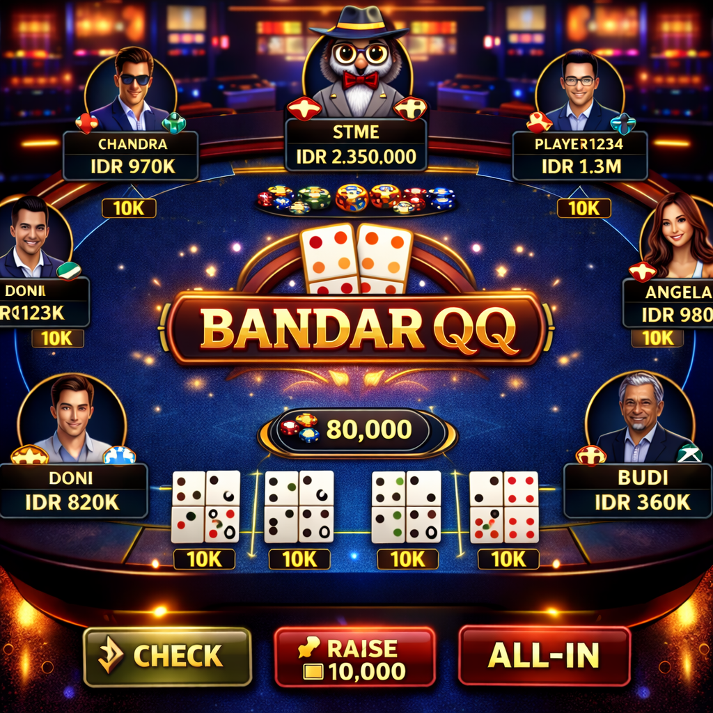 meja bandarqq dengan pemain aktif