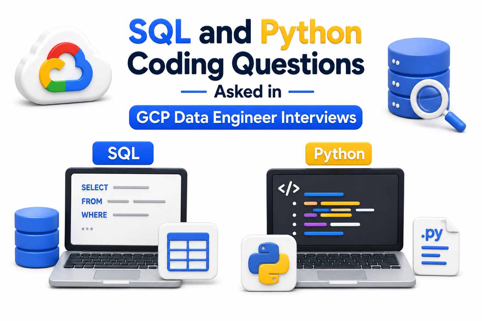 SQL and Python Coding Questions Asked in GCP Data Engineer Interviews
