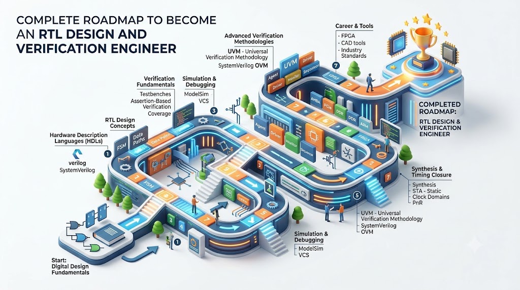 Complete Roadmap to Become an RTL Design and Verification Engineer