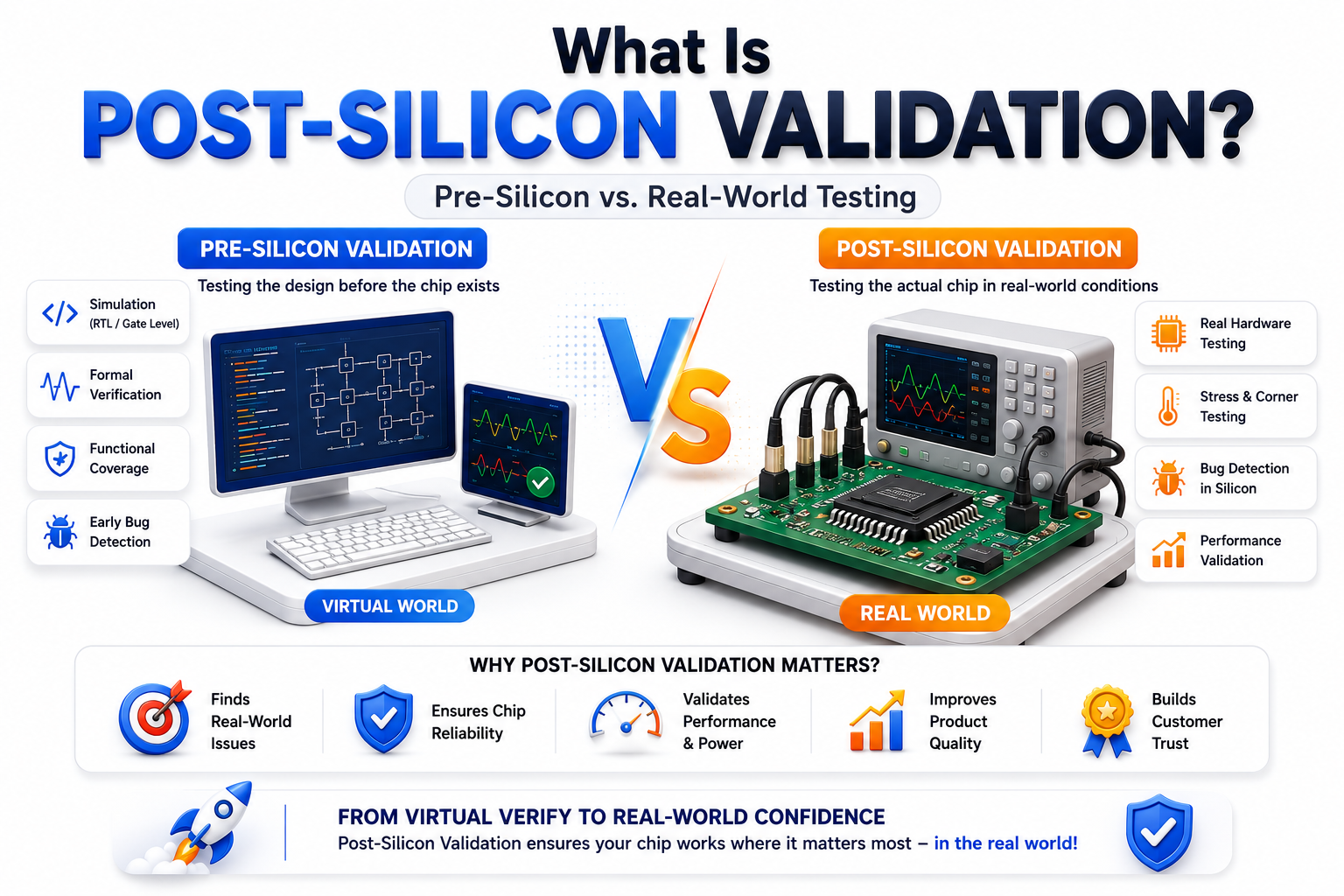 What Is Post-Silicon Validation? Pre-Silicon vs. Real-World Testing