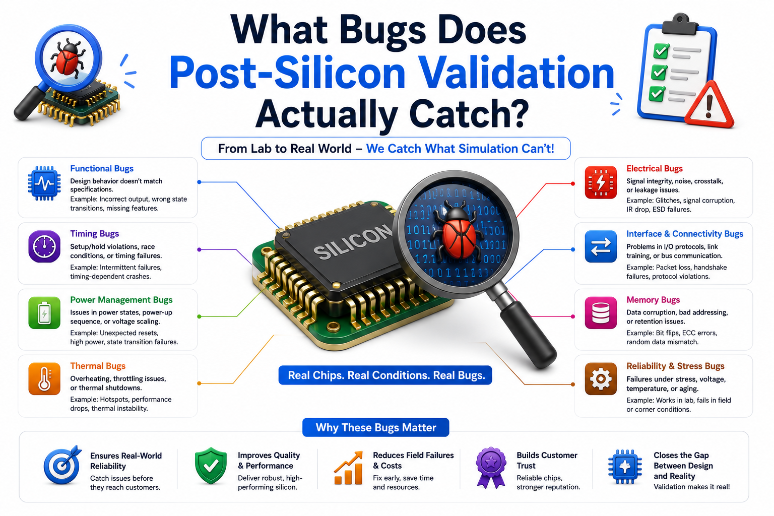What Bugs Does Post-Silicon Validation Actually Catch?
