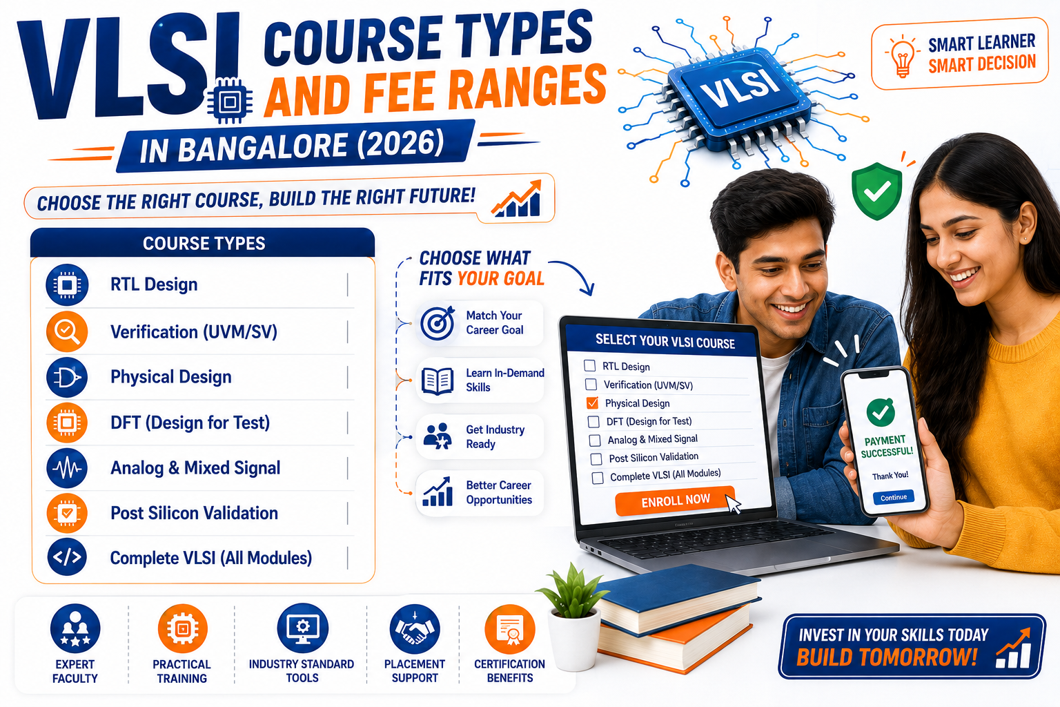 VLSI Course Types and Fee Ranges in Bangalore