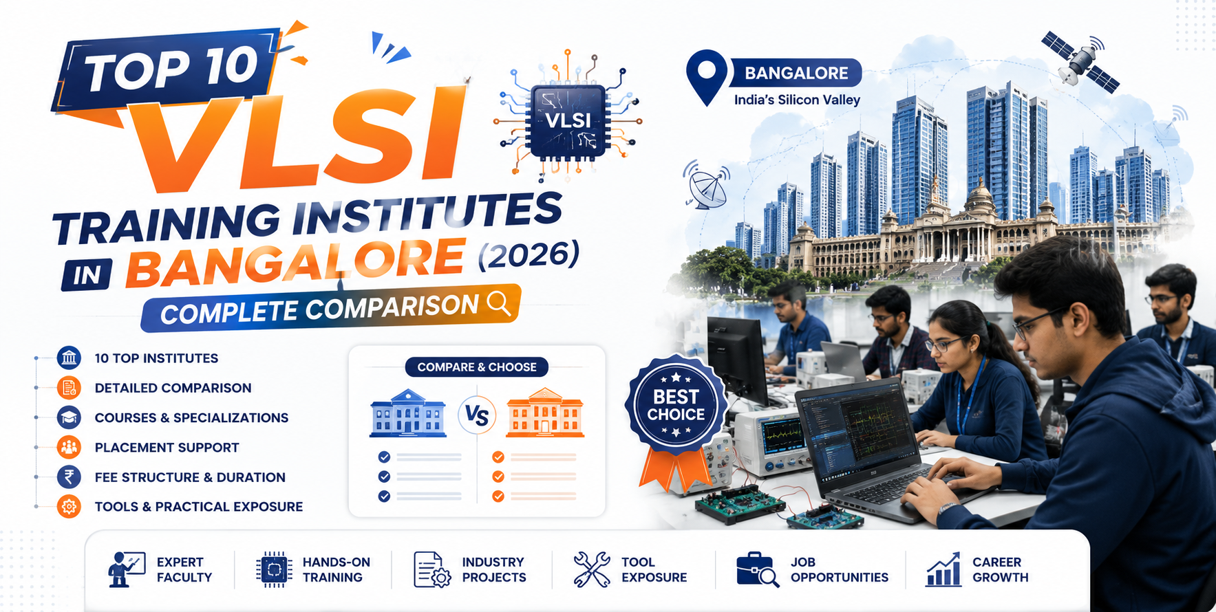 Top 10 VLSI Training Institutes in Bangalore (2026) Complete Comparison