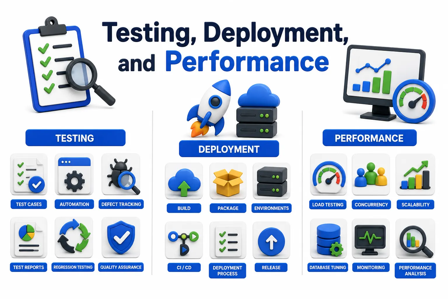 Testing, Deployment, and Performance
