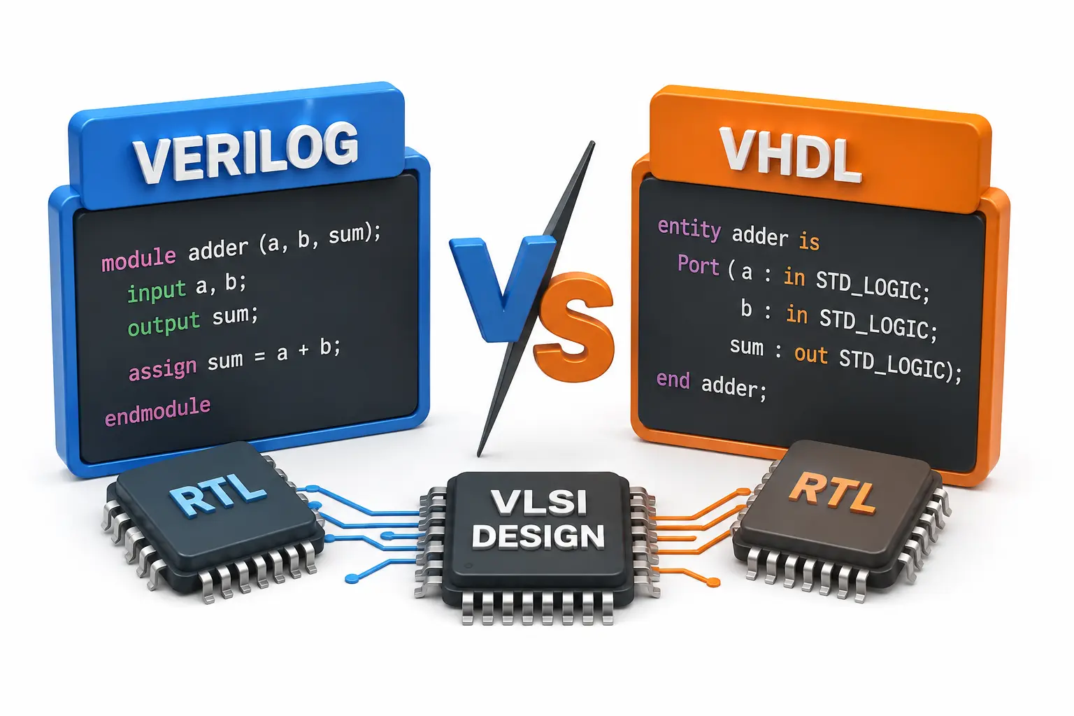 Verilog vs VHDL Which HDL Should You Learn for VLSI Design?