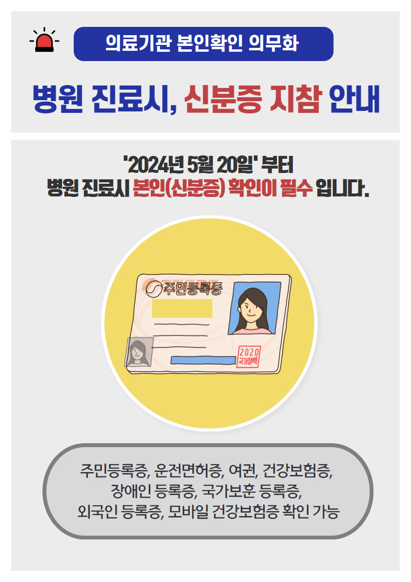 요양기관 본인확인 강화 제도 시행