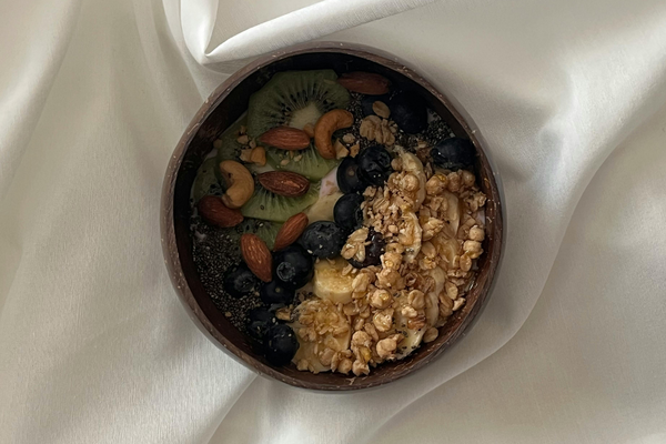 Protein-rich foods including eggs, yogurt, and legumes