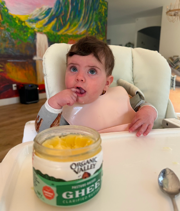Rauri at the family table sharing a real food meal