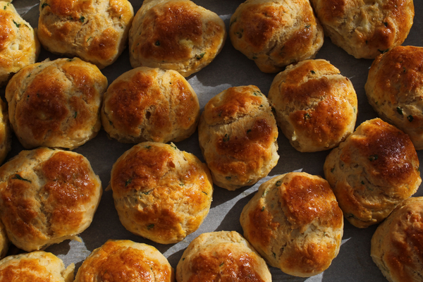 Homemade sourdough discard pretzel bites baked until golden brown.