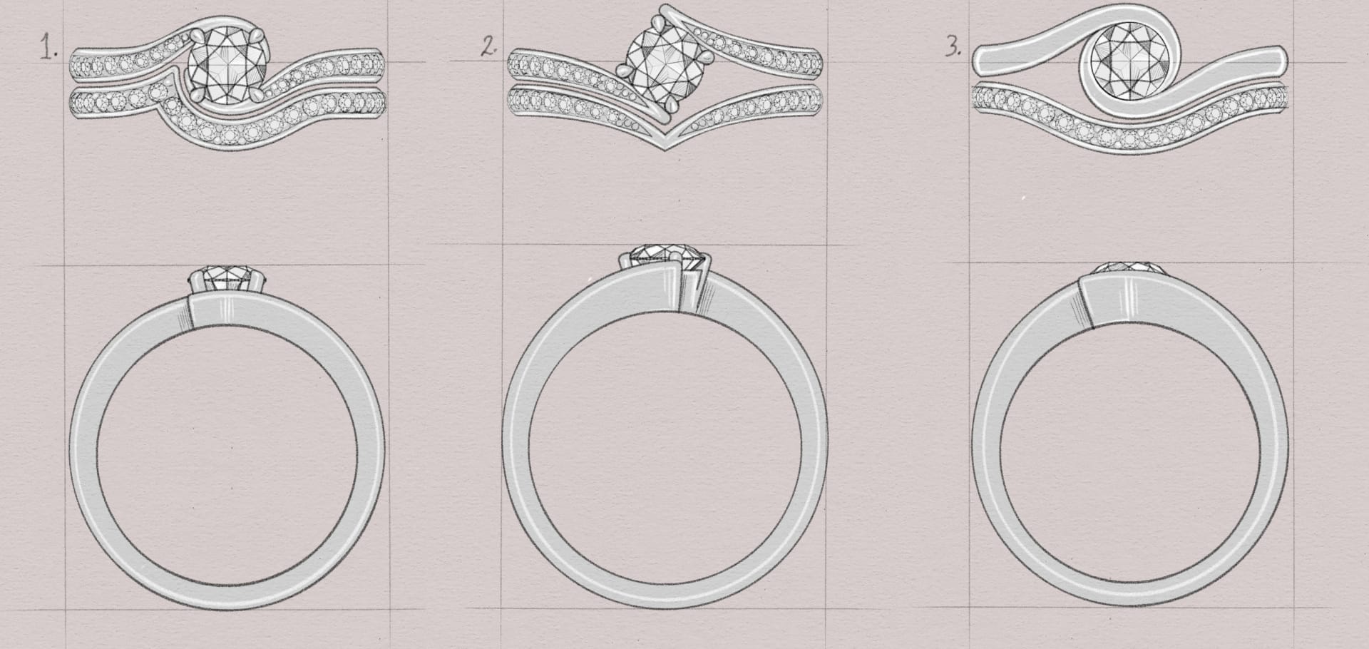 Four Words Bridal Set