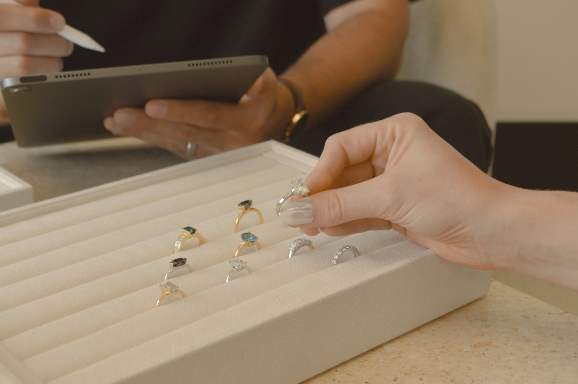 Custom Lab Grown Diamond Engagement Rings Auckland Four Words