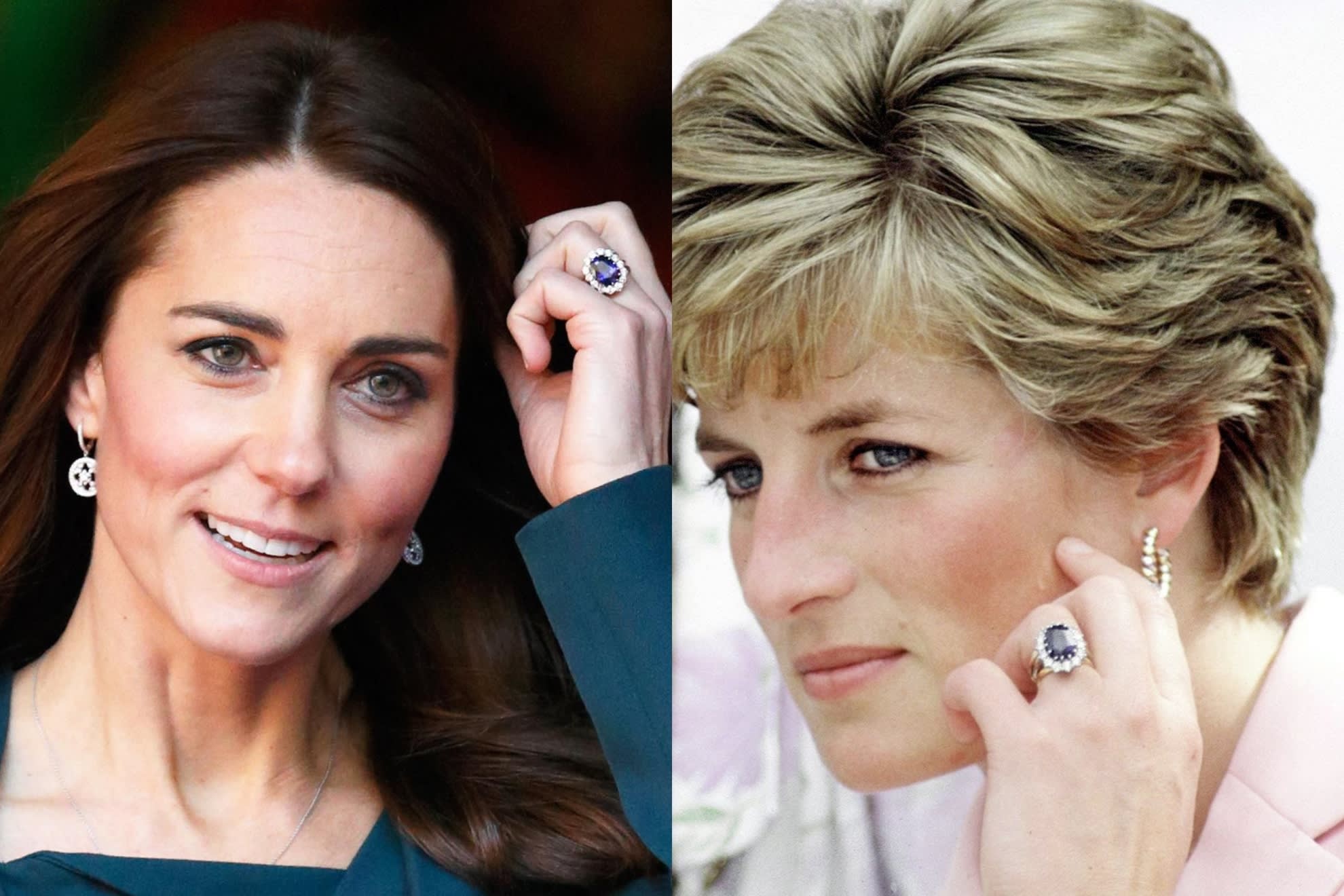 Princess Diana and Kate Middleton Saphire Engagement Ring