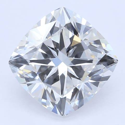 Non-crushed cushion cut diamond