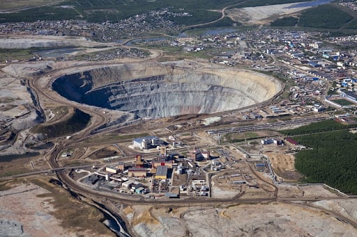 Mir diamond mine in Russia — second largest hole in the Earth