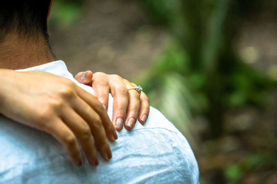 Photo of Four Words Engagement Ring