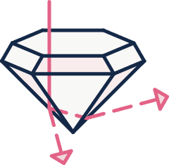 Shallow Diamond Depth Illustration